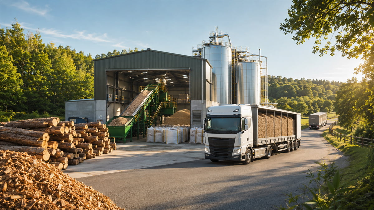 Sustainable biomass production and distribution supply chain