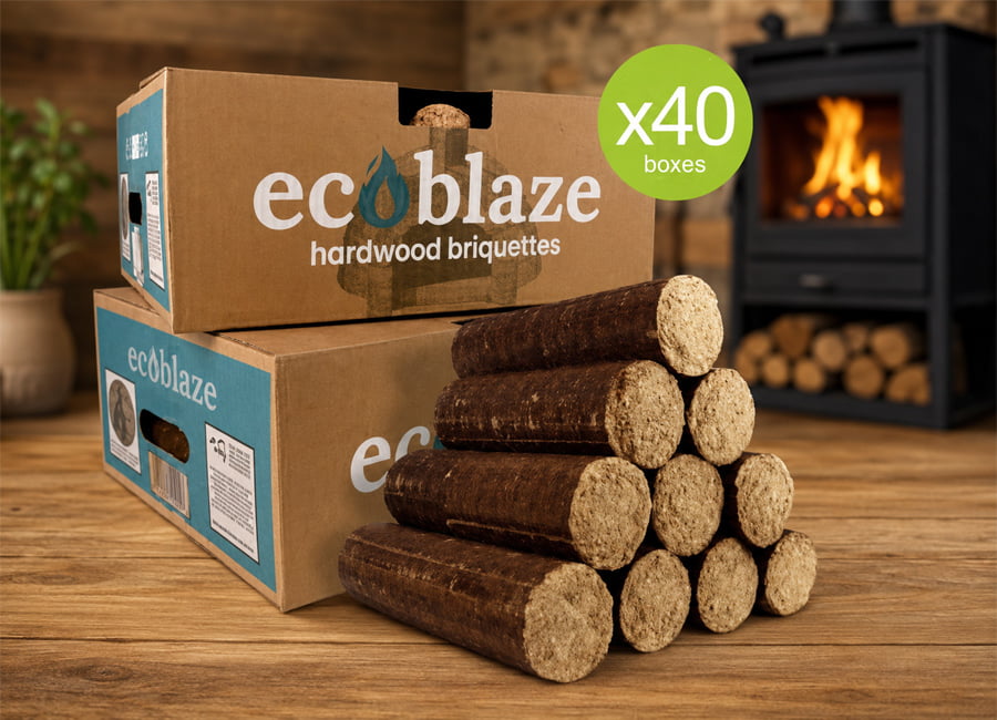 Wood pellets, kiln-dried firewood and briquettes