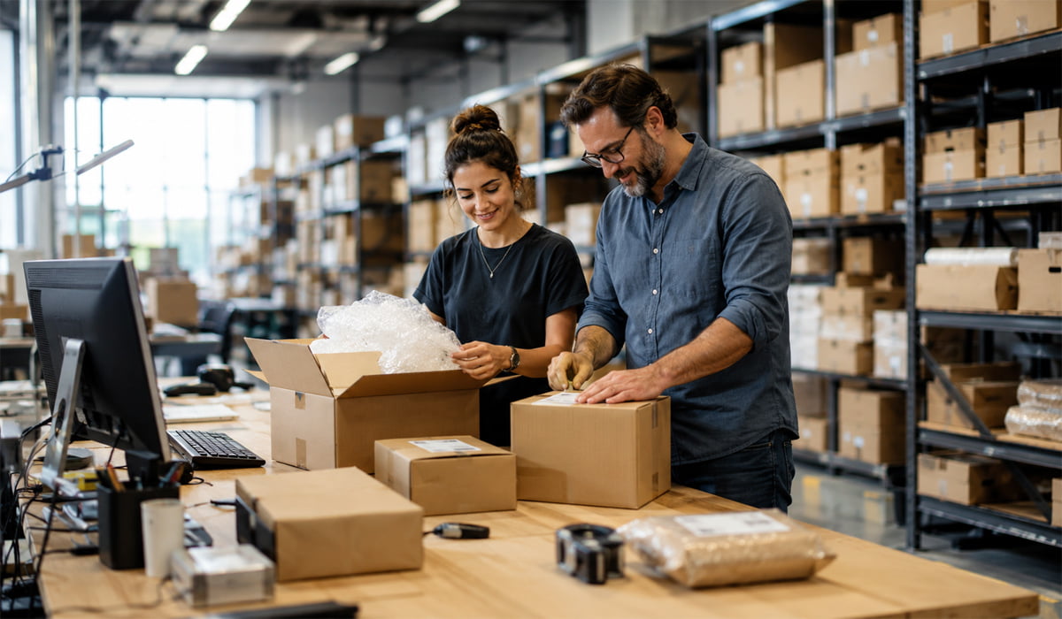 Ecommerce brand team reviewing online retail performance and growth strategy